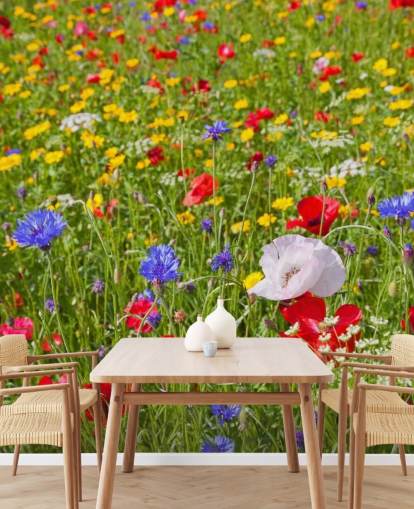 Colourful Meadow Flowers Wallpaper Colourful Meadow Flowers Wallpaper