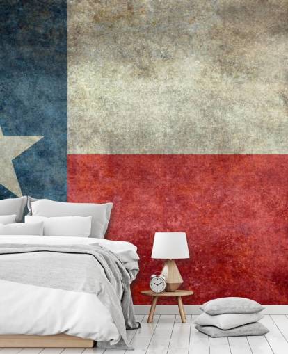Texas statsflag vintage retrostil vægmaleri Texas statsflag vintage retrostil vægmaleri