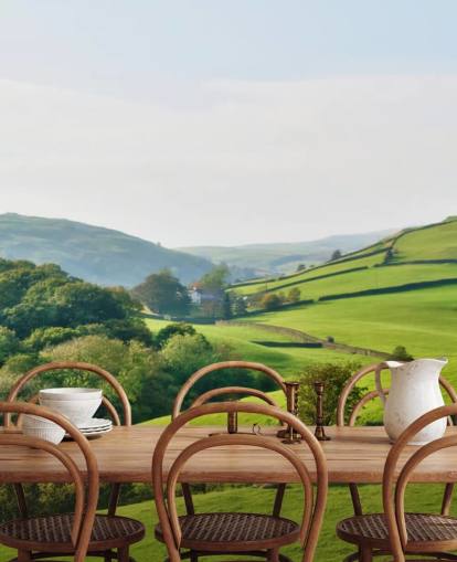 green countryside wallpaper mural called Hills and Valleys for bedrooms, living rooms and dining rooms green countryside wallpaper mural called Hills and Valleys for bedrooms, living rooms and dining rooms