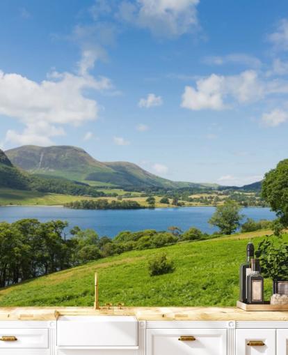 Lake District Lake View at Crummock Water Wall Mural Lake District Lake View at Crummock Water Wall Mural