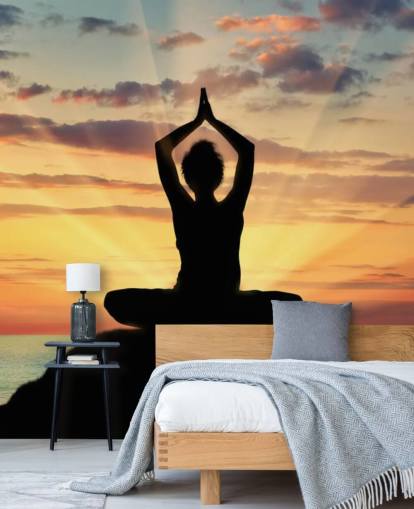 Yoga silhuett Yoga silhuett