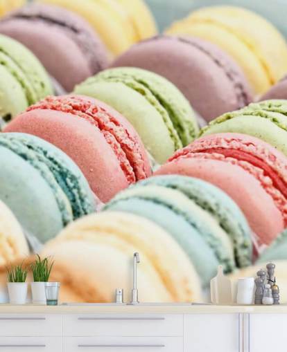 pastel coloured macarons wallpaper pastel coloured macarons wallpaper