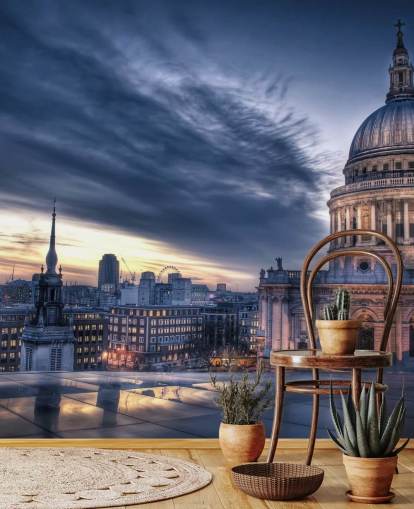 Night falls over St. Paul's Cathedral Mural Night falls over St. Paul's Cathedral Mural