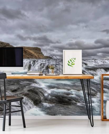 Koude waterval behang Koude waterval behang