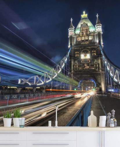 Tower Bridge Verkehr Fototapete Tower Bridge Verkehr Fototapete