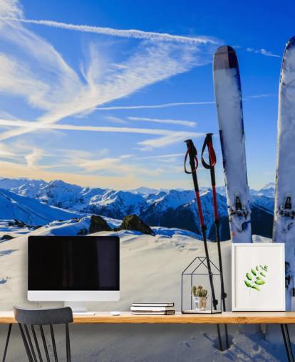 Skis and Pole Sticks Ski Wallpaper Skis and Pole Sticks Ski Wallpaper