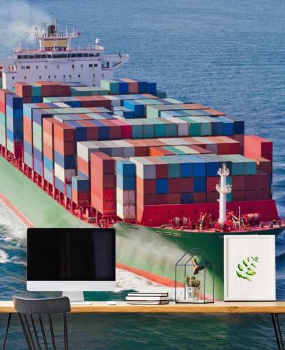 Ship Full of Containers Wallpaper Ship Full of Containers Wallpaper