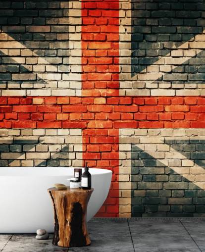 union jack customisable flag wallpaper mural called Union Jack on Old Brick for bedrooms union jack customisable flag wallpaper mural called Union Jack on Old Brick for bedrooms