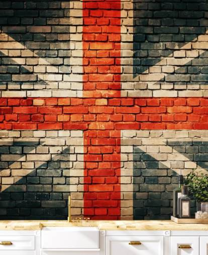 union jack customisable flag wallpaper mural called Union Jack on Old Brick for bedrooms union jack customisable flag wallpaper mural called Union Jack on Old Brick for bedrooms