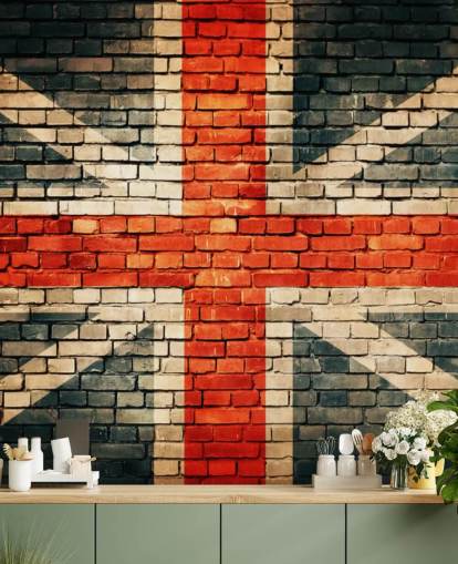 union jack customisable flag wallpaper mural called Union Jack on Old Brick for bedrooms union jack customisable flag wallpaper mural called Union Jack on Old Brick for bedrooms