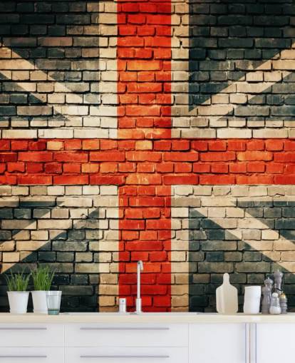 union jack customisable flag wallpaper mural called Union Jack on Old Brick for bedrooms union jack customisable flag wallpaper mural called Union Jack on Old Brick for bedrooms