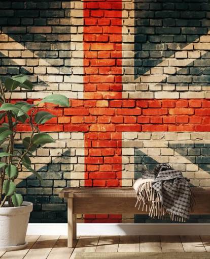 union jack customisable flag wallpaper mural called Union Jack on Old Brick for bedrooms union jack customisable flag wallpaper mural called Union Jack on Old Brick for bedrooms