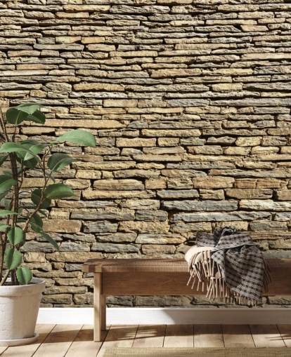 Natural Stone Bricks Wallpaper Natural Stone Bricks Wallpaper