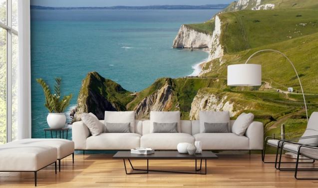 Mural de pared Acantilados blancos de Dorset