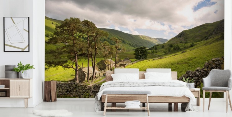 Lakeland Valley Farm, Fields en droge stenen muurschildering