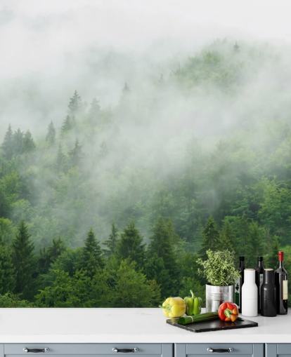 Tåke over Skogen Veggmaleri Tåke over Skogen Veggmaleri