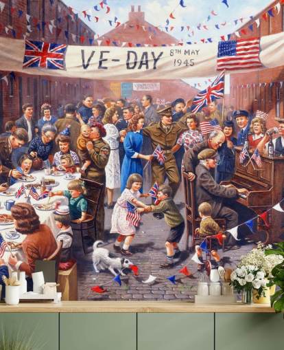 VE day street celebration wallpaper VE day street celebration wallpaper