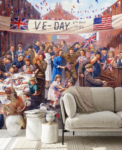 VE day street celebration wallpaper VE day street celebration wallpaper