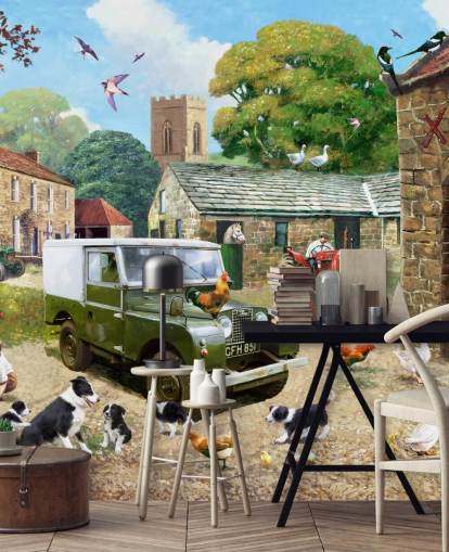 gamle gård tapet gamle gård tapet