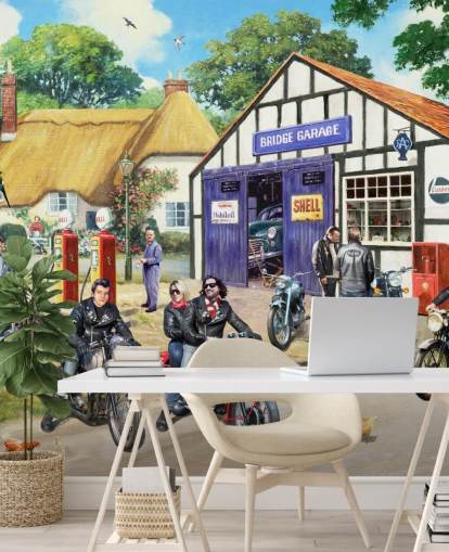 past rockers on motorbikes getting petrol wallpaper past rockers on motorbikes getting petrol wallpaper