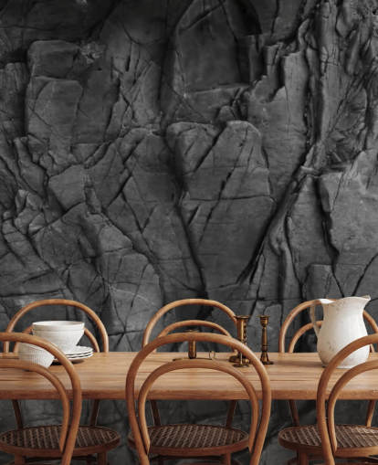 grå ytstruktur tapet väggmålning kallad Dark Grey Slate för sovrum, badrum och vardagsrum grå ytstruktur tapet väggmålning kallad Dark Grey Slate för sovrum, badrum och vardagsrum