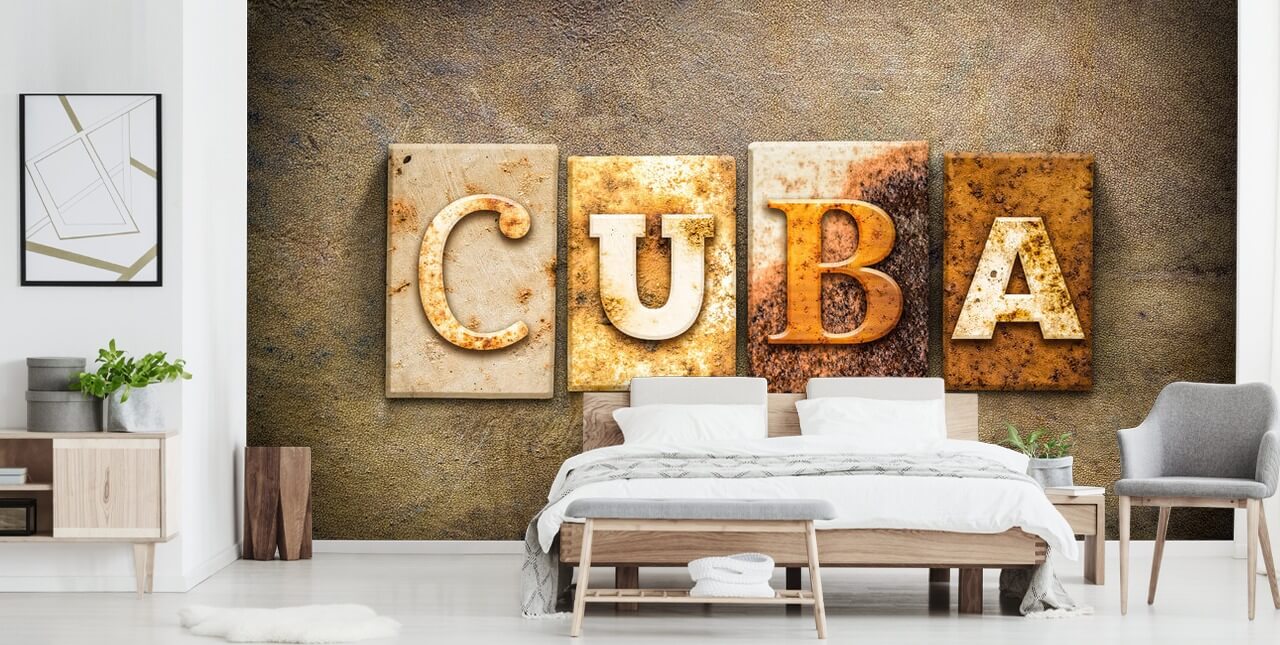 Rusty Cuba Sign Wallpaper