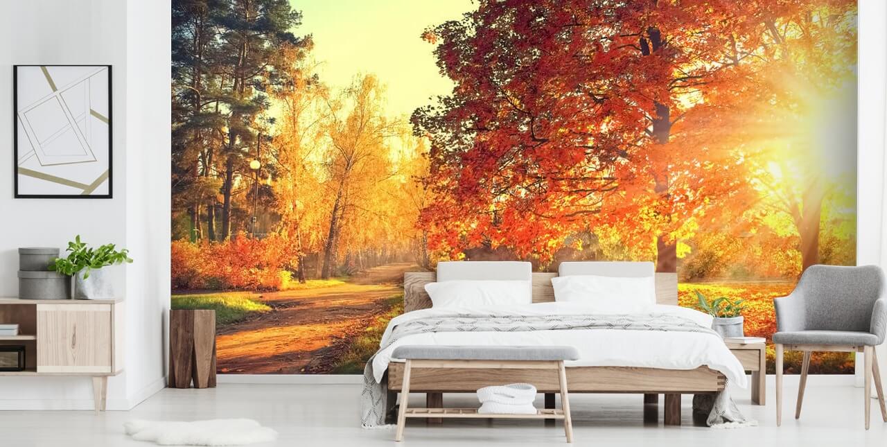 Papel pintado Escena otoñal