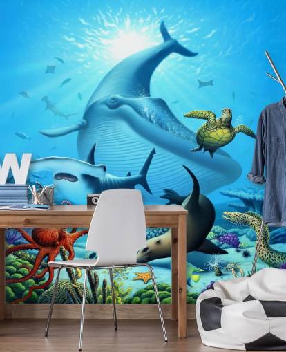 Cartoon Sea Life Wallpaper Cartoon Sea Life Wallpaper