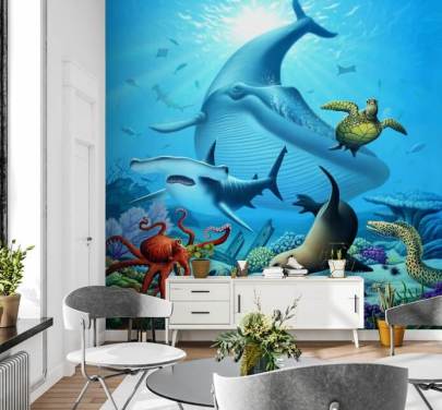 Fond d'écran dessin animé Sea Life