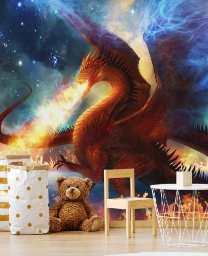 Red Drache und Feuer Fantasy Wallpaper Red Drache und Feuer Fantasy Wallpaper