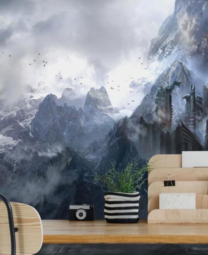 Fantasy Castle Baggrund Fantasy Castle Baggrund