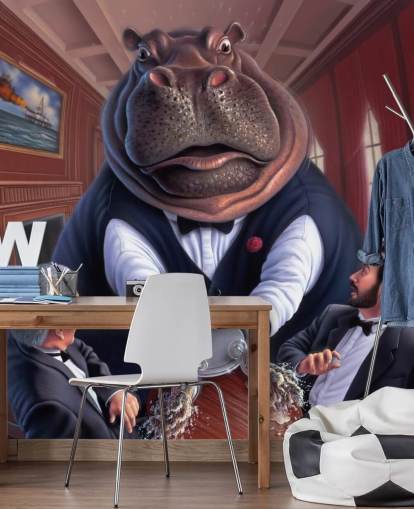 Malt Hippo Veggmaleri Malt Hippo Veggmaleri