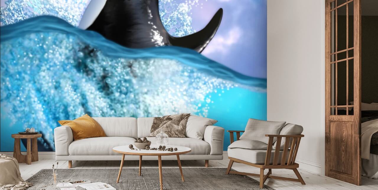 Orca Wall Mural | Wallsauce AU