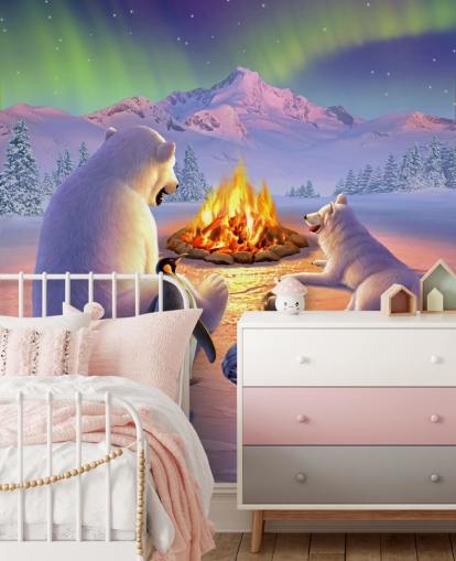 Polar Animals Art Muurschildering Polar Animals Art Muurschildering