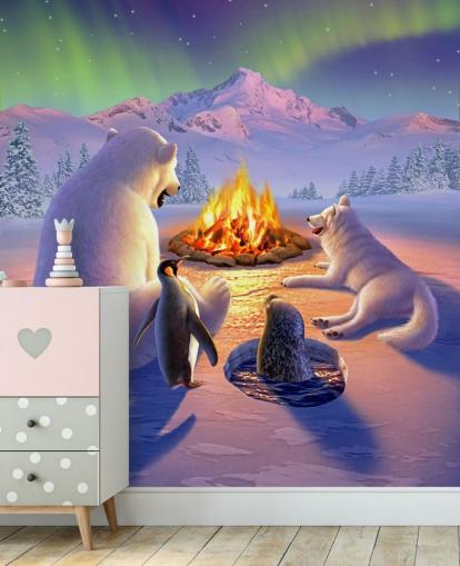 Polar Animals Art Wall Mural Polar Animals Art Wall Mural
