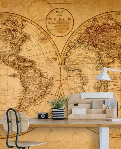 Vintage Effekt Karta över världen Bakgrund Vintage Effekt Karta över världen Bakgrund