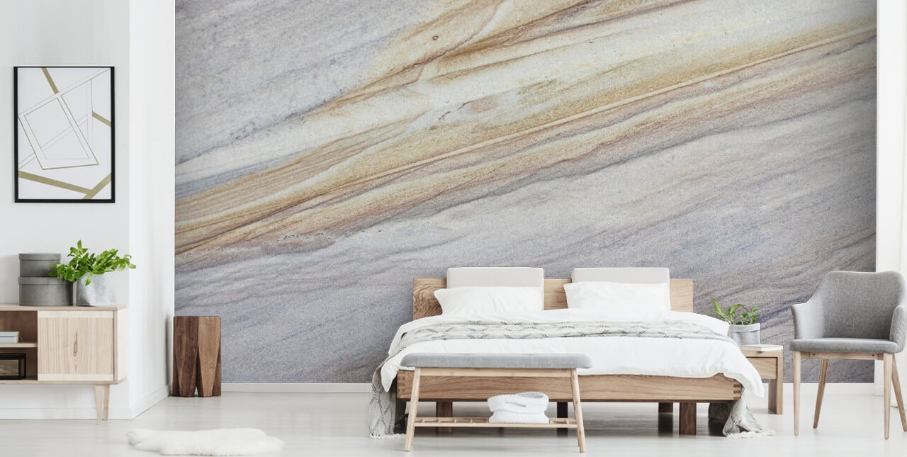 natural coloured marble effect wallpaper called Faux Marble for kitchens, living rooms and dining rooms