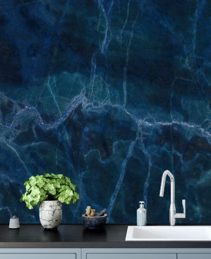 navy blue customizable marble wallpaper mural called Dark Blue Marble for bedrooms, bathrooms and kitchens navy blue customizable marble wallpaper mural called Dark Blue Marble for bedrooms, bathrooms and kitchens