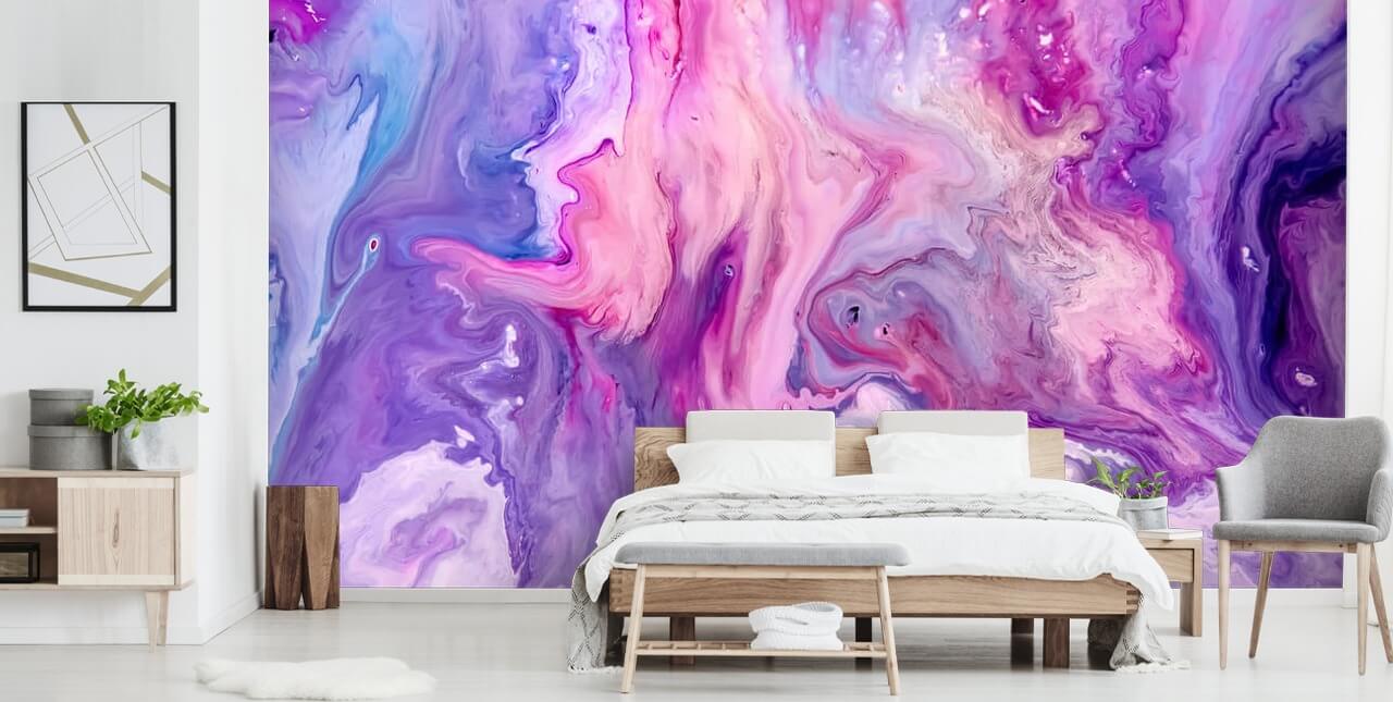 violetti ja vaaleanpunainen marmorivaikutteinen taustakuvamaalaus nimeltä Purple Paint Marble Effect makuuhuoneisiin ja olohuoneisiin violetti ja vaaleanpunainen marmorivaikutteinen taustakuvamaalaus nimeltä Purple Paint Marble Effect makuuhuoneisiin ja olohuoneisiin