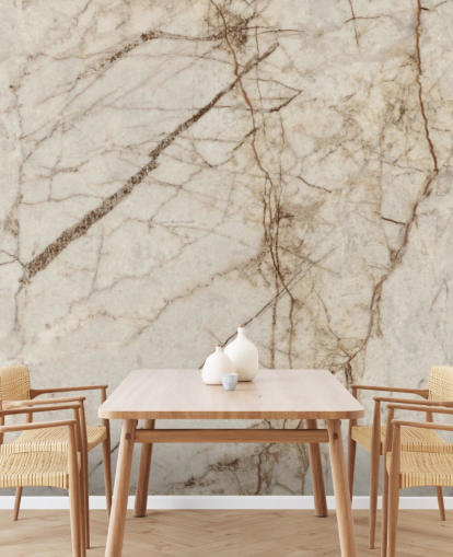 mural de papel pintado con efecto mármol crema y marrón claro llamado Natural Effect Marble para dormitorios, cocinas y baños mural de papel pintado con efecto mármol crema y marrón claro llamado Natural Effect Marble para dormitorios, cocinas y baños