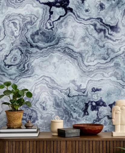 blue marble wallpaper mural called Blue Swirl Marble Wall Mural for bathrooms and bedrooms blue marble wallpaper mural called Blue Swirl Marble Wall Mural for bathrooms and bedrooms