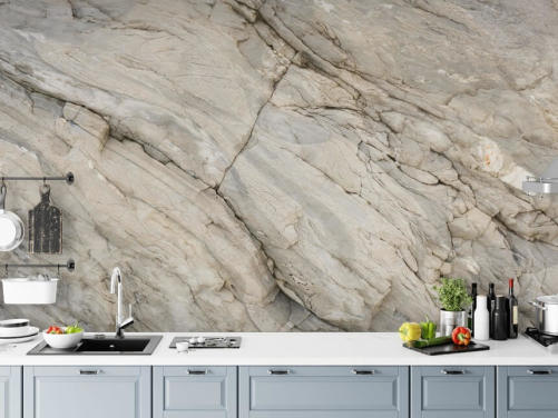 gray marble wallpaper mural called Stylish Marble for bedrooms, kitchens and dining rooms