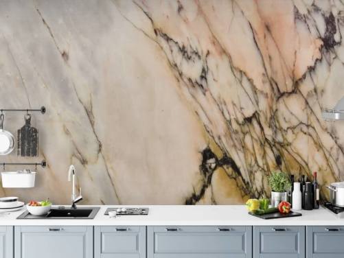 natural marble wallpaper mural called Marble Stone for kitchens, bedrooms and living rooms