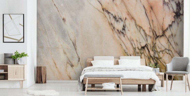 natural marble wallpaper mural called Marble Stone for kitchens, bedrooms and living rooms