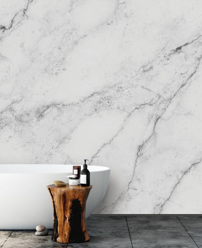 white customisable marble wallpaper mural called Black and White Marble for kitchens and bathrooms white customisable marble wallpaper mural called Black and White Marble for kitchens and bathrooms