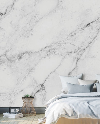 white customisable marble wallpaper mural called Black and White Marble for kitchens and bathrooms white customisable marble wallpaper mural called Black and White Marble for kitchens and bathrooms