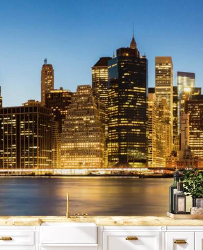 lit up new york at night wallpaper mural lit up new york at night wallpaper mural