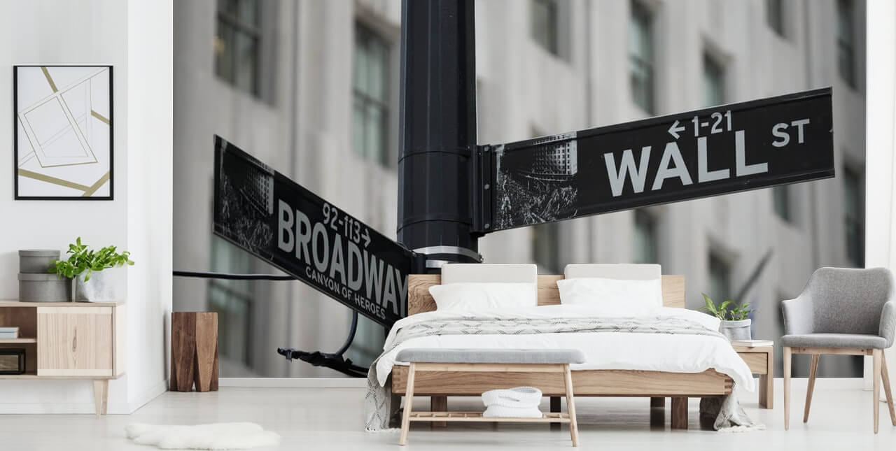 signs of wall street wallpaper