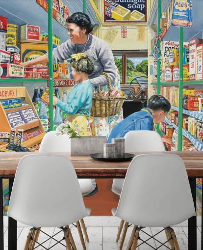 fondo de pantalla de tienda móvil en el pasado fondo de pantalla de tienda móvil en el pasado