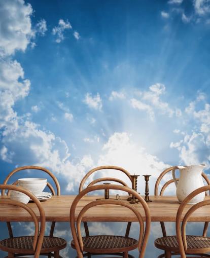 Blue and White Sky Wallpaper Blue and White Sky Wallpaper